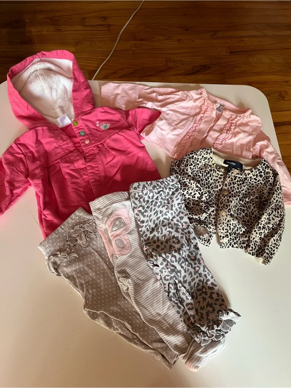 Baby girls bundle- jacket, 2 Cardigans & 3 Pants Bundle size 3 months